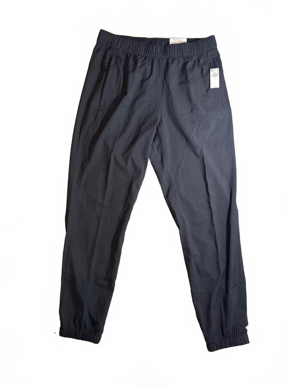 NWT Old Navy Men's Black Quick Dry Athletic Jogger Pants - Size M